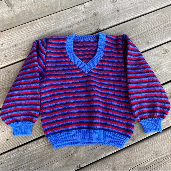 Kid’s Homemade Knit Sweater - Picture 1 of 5
